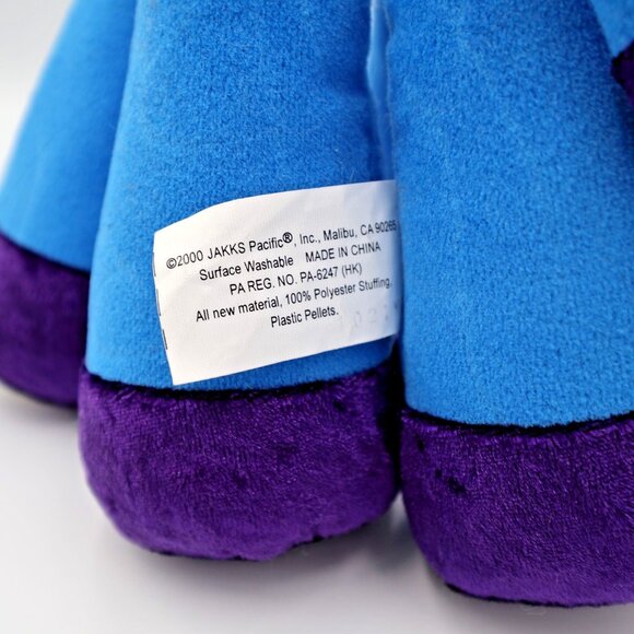 Limbo Legs JAKKS Pacific 2000 Gerald the Giraffe Plush Blue Purple Vintage - Picture 8 of 8